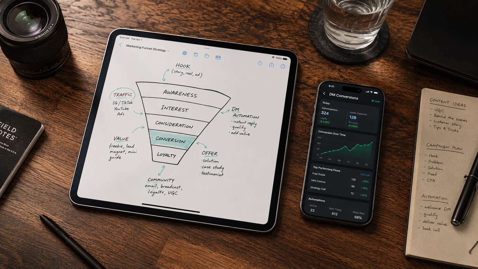 Analytics funnel study